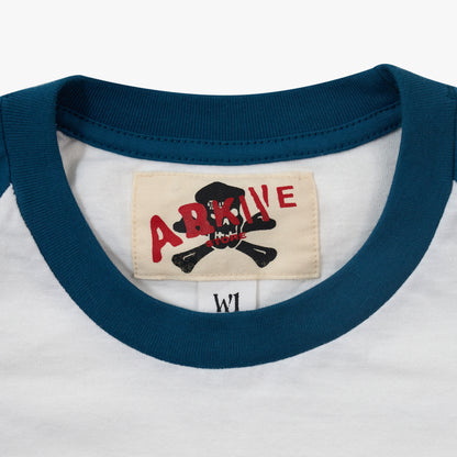 FINE WINE S/S RAGLAN T-SHIRT | BLUE